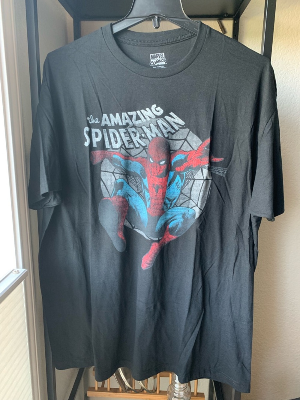 NWT Marvel Comics The Amazing Spider-Man Black Graphic Tee Spidey T-Shirt 2XL